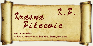 Krasna Pilčević vizit kartica